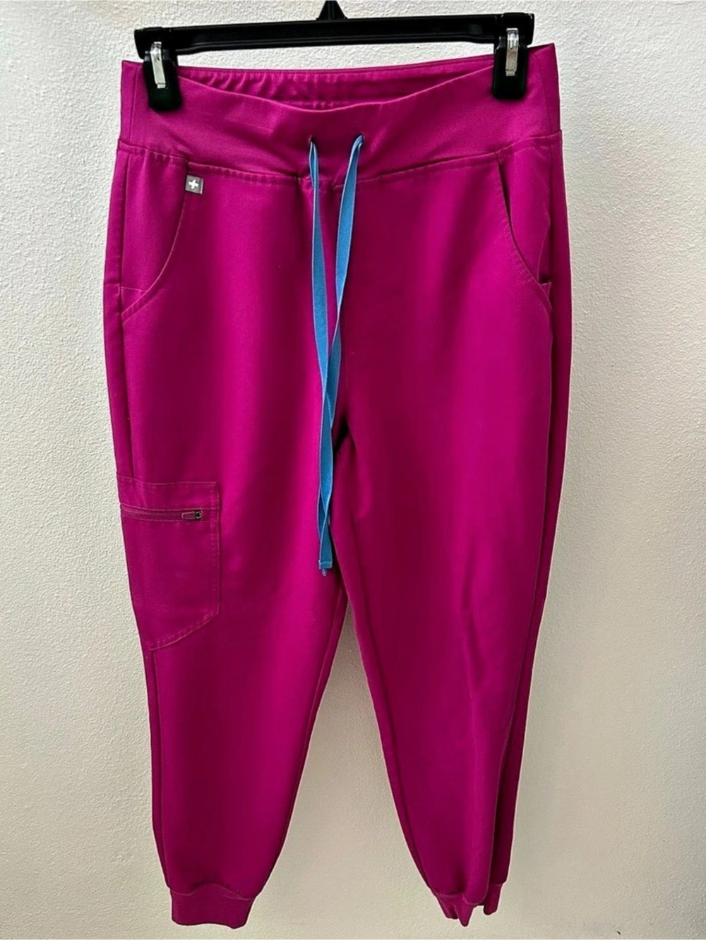FIGS Raspberry Sorbet Zamora Jogger Scrub Pants Pink